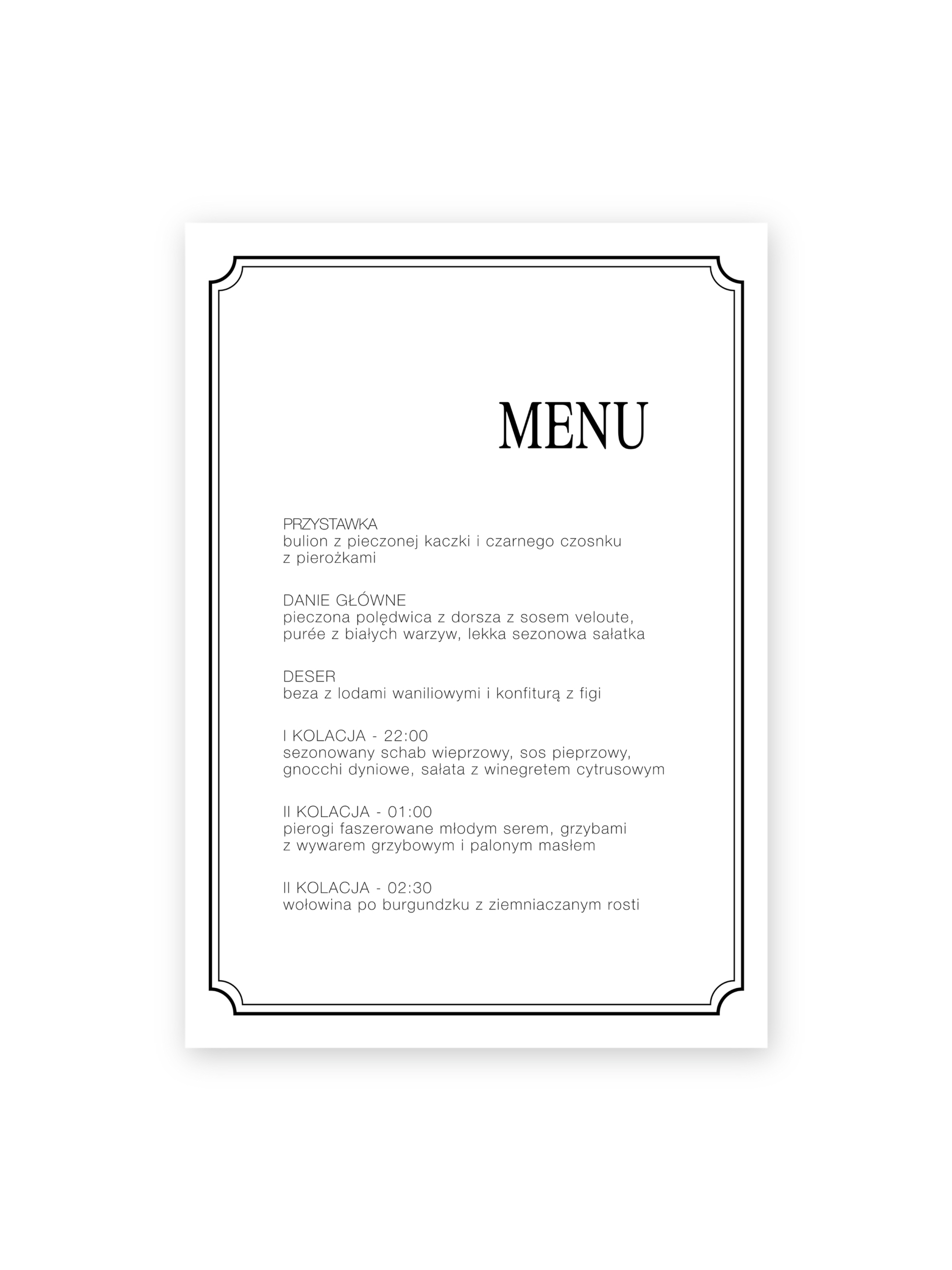 Menu Chocolate Poise - obrazek 2