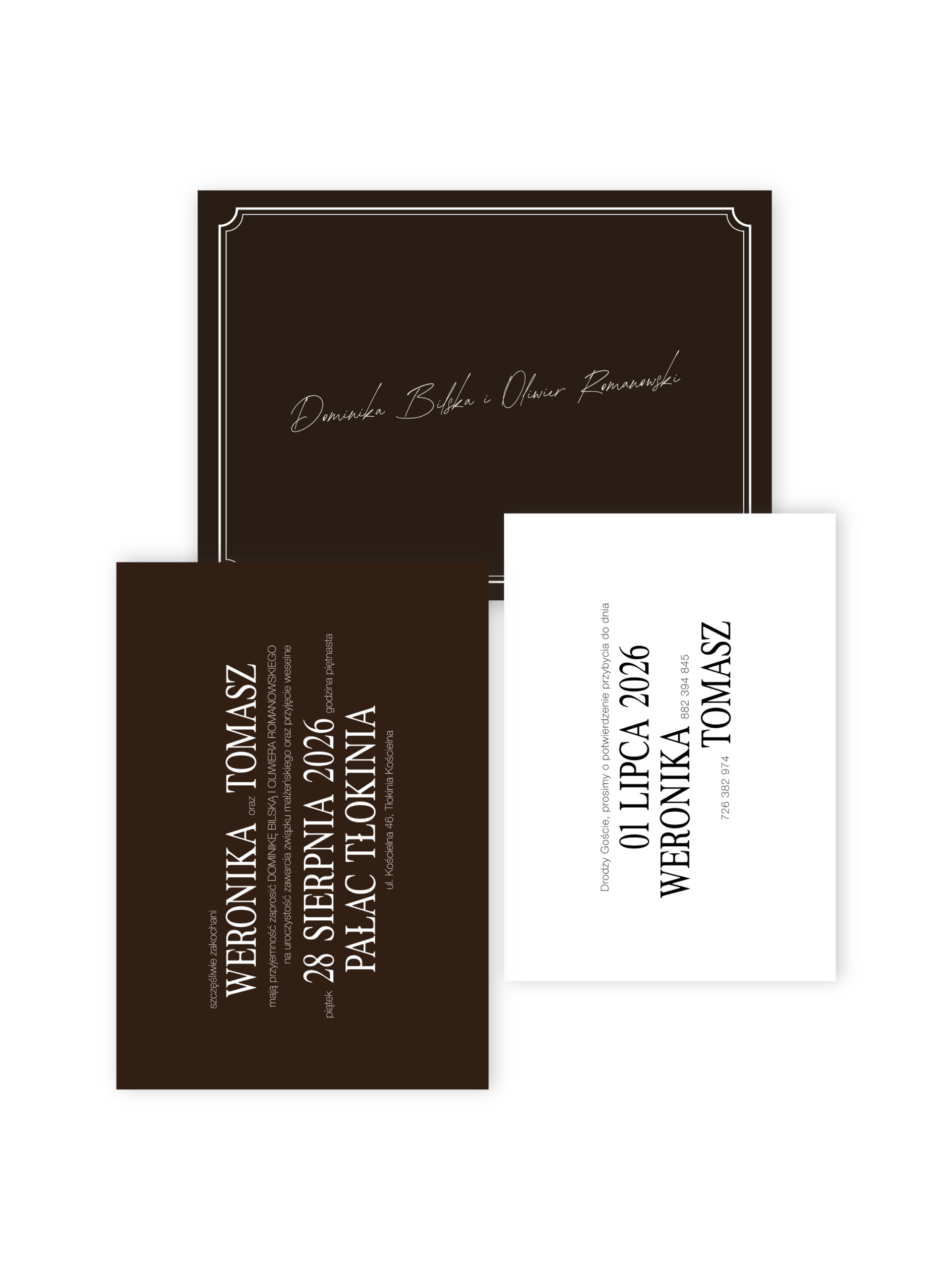 Zaproszenie Chocolate Poise - obrazek 2