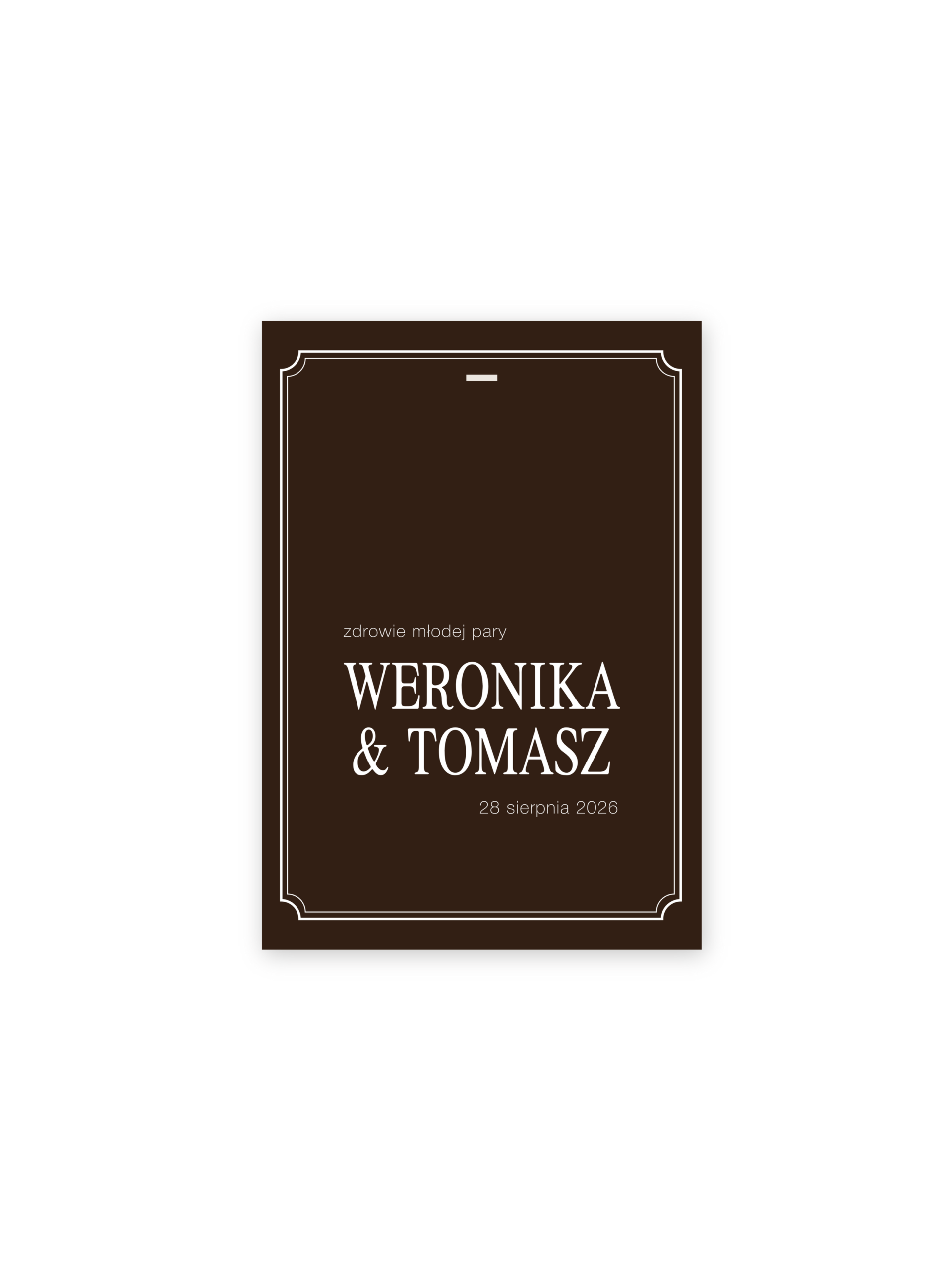 Zawieszka na butelkę Chocolate Poise