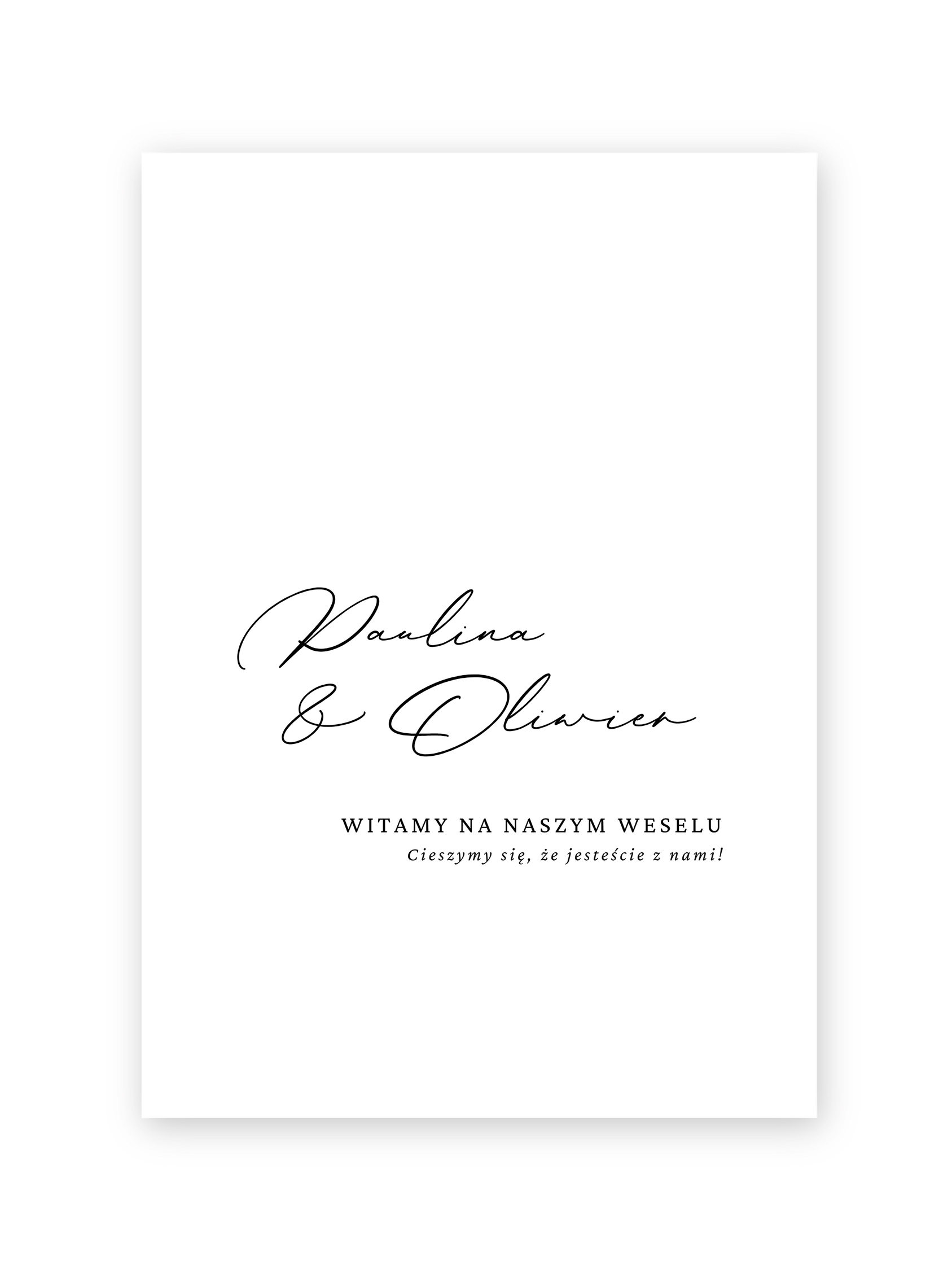 Tablica powitalna Pearl Posh