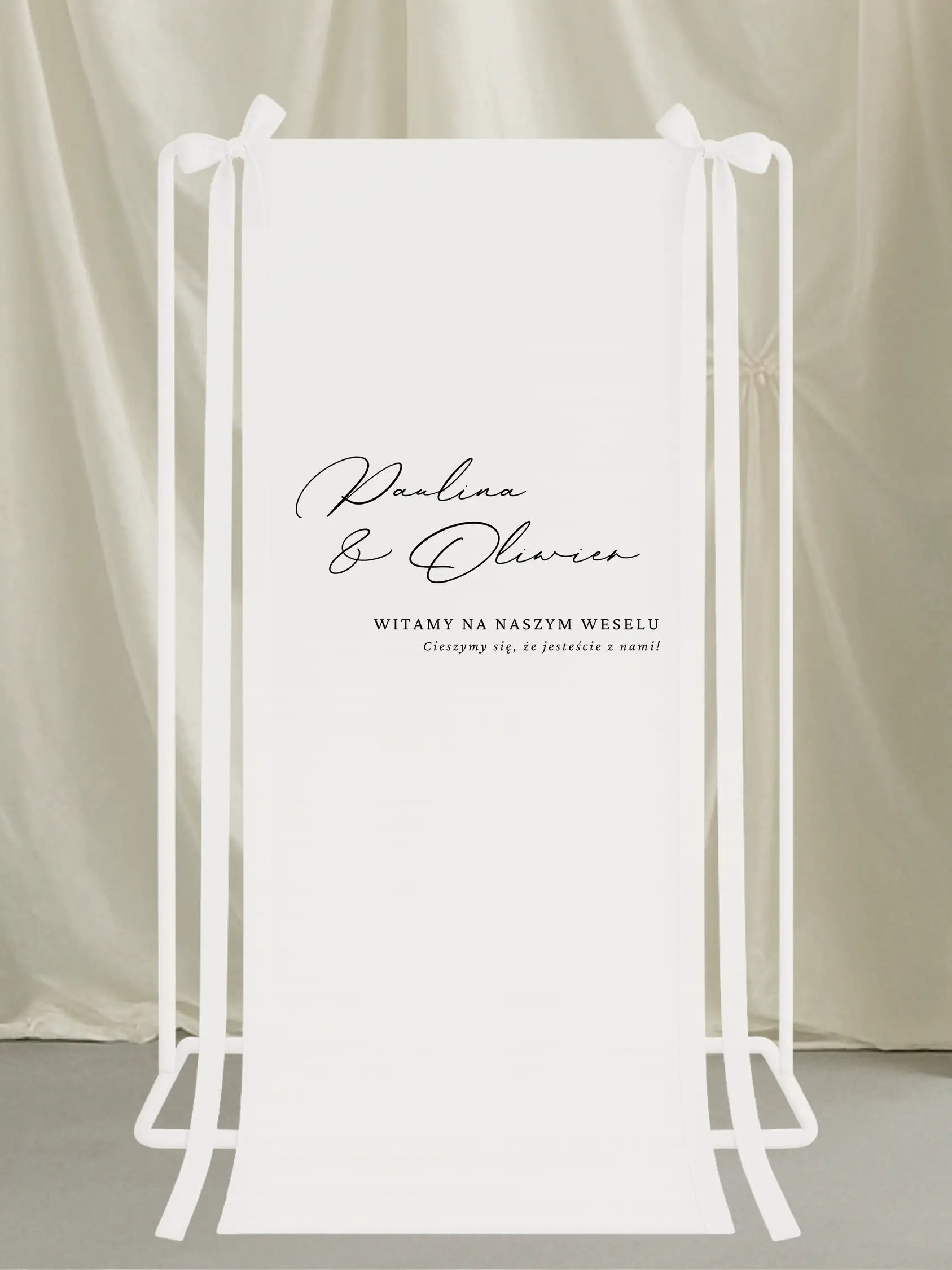 Tablica powitalna Pearl Posh (na tkaninie)